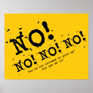 Poster N'abandonne jamais