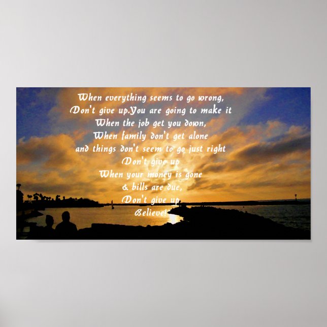 Poster N'abandonne pas !_ (Devant)