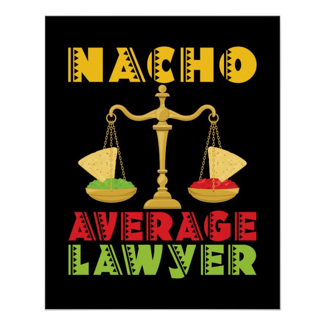 Poster Nacho Avocat moyen Funny Cinco de Mayo (Devant)