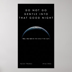 Poster N'allez pas doux dans cette copie d'affiche de