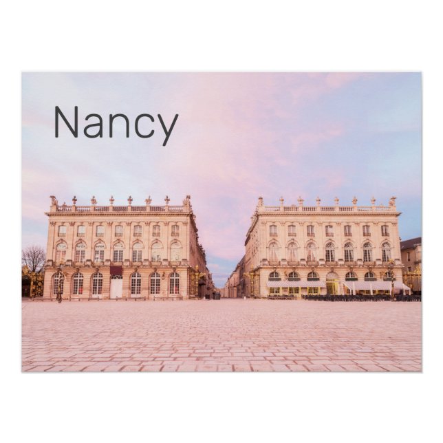 Poster Nancy Place Stanislas Grand Est France Sunset (Devant)