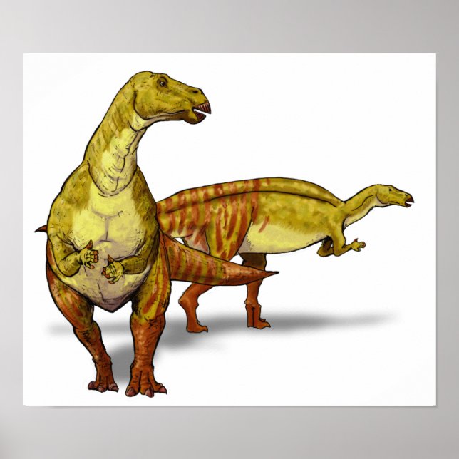 Poster Nanyangosaurus - Dinosaure crétacé (Devant)