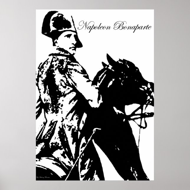Poster Napoléon à cheval (Devant)