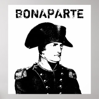 Poster Napoléon Bonaparte — Noir et blanc