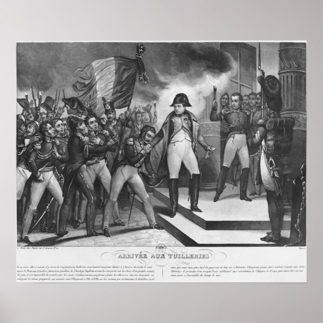 Poster Napoléon I arrive aux Tuileries (Devant)