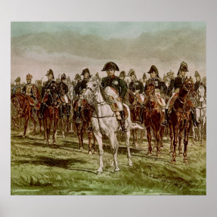 Poster Napoléon I et son personnel, c.1860