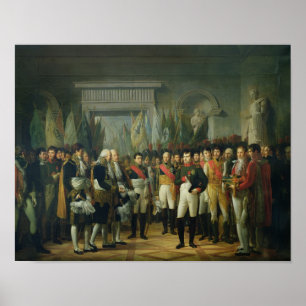 Poster Napoléon I recevant les députés