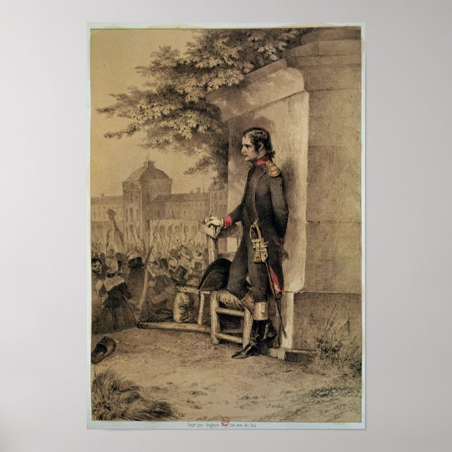 Poster Napoléon Ier au siège des Tuileries (Devant)