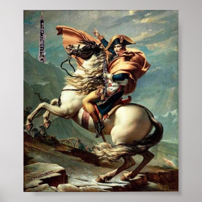 Poster Napoléon : Traverser les Alpes pour un rose (Devant)