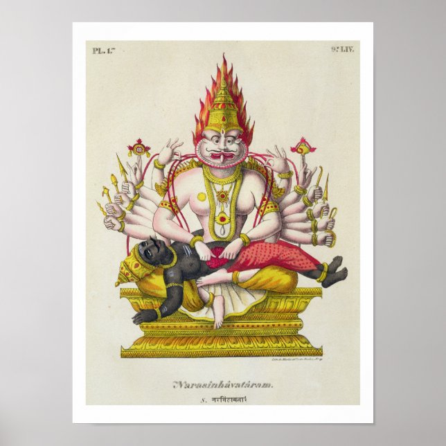 Poster Narasimha, gravée par Marlet (Devant)