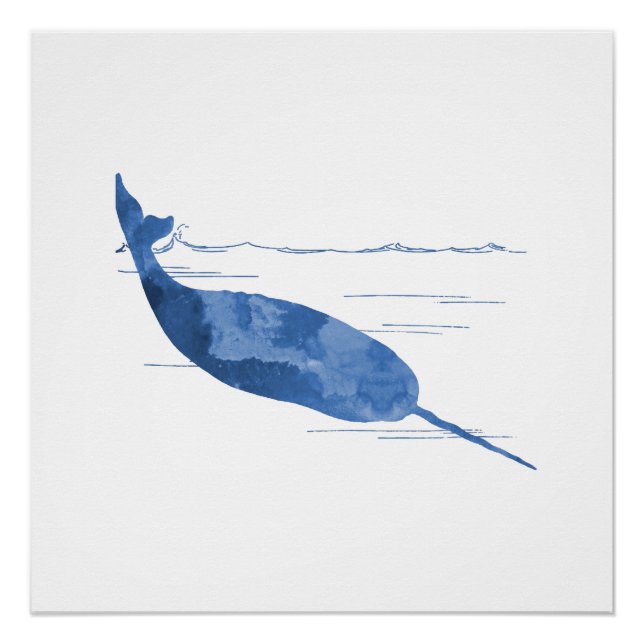 Poster Narwhal (Devant)
