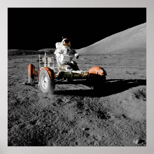 Poster NASA Apollo 17 Lunar Roving Vehicle (Devant)