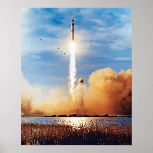 Poster NASA Apollo 8 Rocket Launch Kennedy Space Center (Devant)