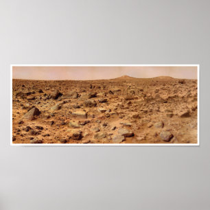 Poster NASA Mars paysage Twin Peaks