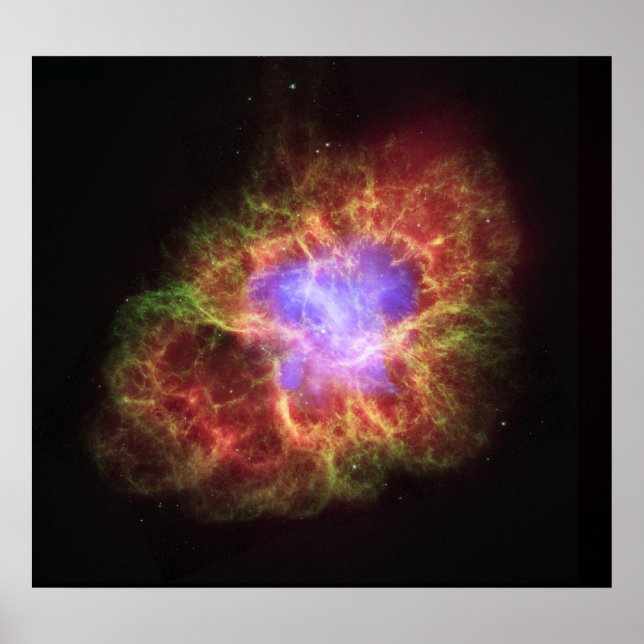 Poster NASA - Nebula du crabe (Devant)