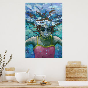 Poster Natation sous l'eau