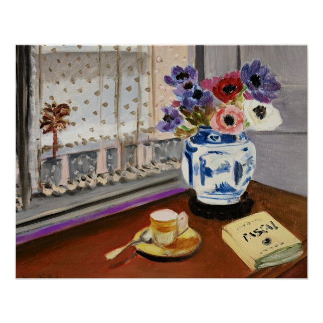 Poster Nature morte avec les Pensées de Pascal, (Devant)