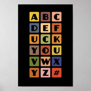 Poster Naughty Alphabets