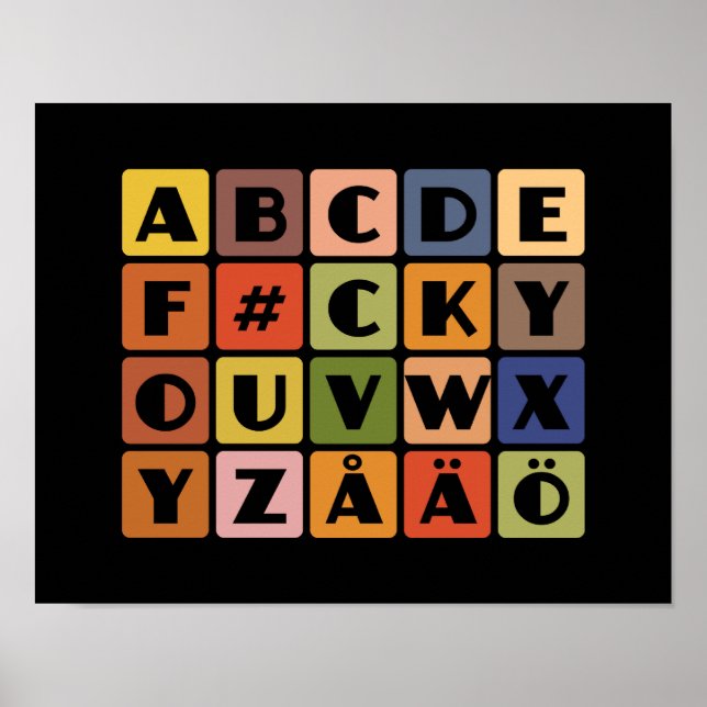 Poster Naughty Alphabets (Devant)