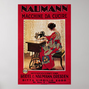 Poster Naumann Macchine da Cucire