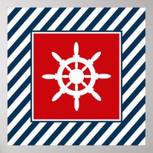 Poster Nautical themed design