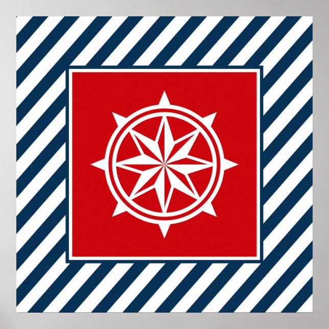 Poster Nautical themed design (Devant)