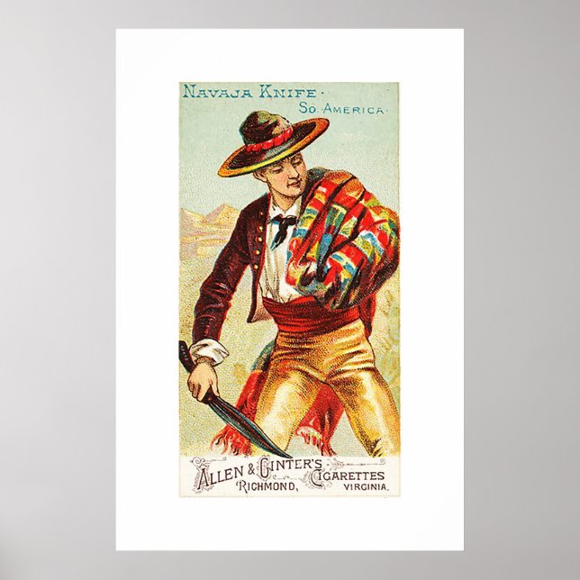 Poster Navaja Knife, de la série Armoiries de toutes les  (Devant)