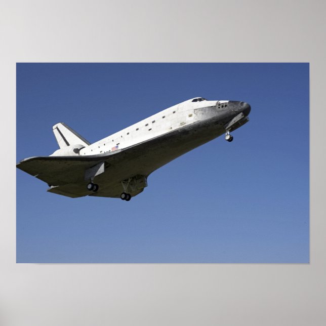 Poster Navette spatiale Atlantis approchant de la piste 3 (Devant)