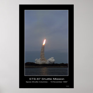 Poster Navette spatiale Columbia Ascenseur - ...