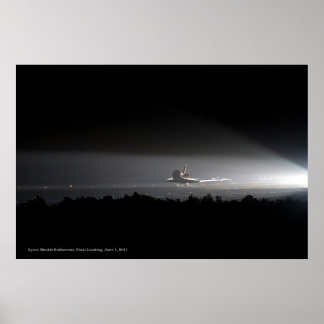 Poster Navette spatiale Endeavor Dernier Atterrissage Pos (Devant)