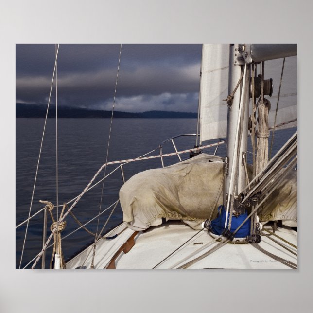 Poster Navigation dans une tempête - Tirage d'art (Devant)