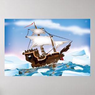 Poster Navire de brise-glace