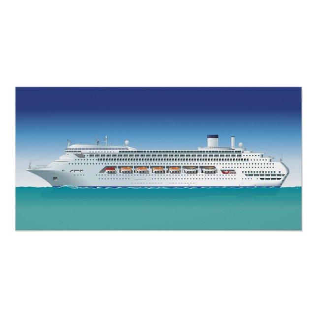 Poster Navire de croisière très détaillé (Devant)