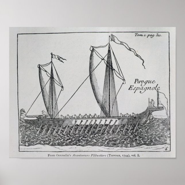 Poster Navire espagnol (Devant)