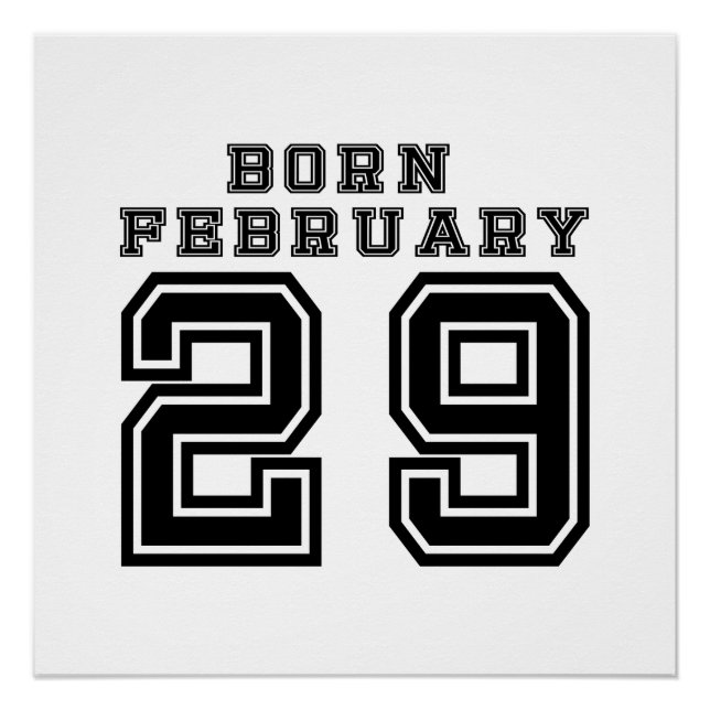 Poster Né le 29 février (Devant)