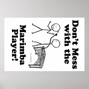 Poster Ne manquez pas avec le joueur de Marimba