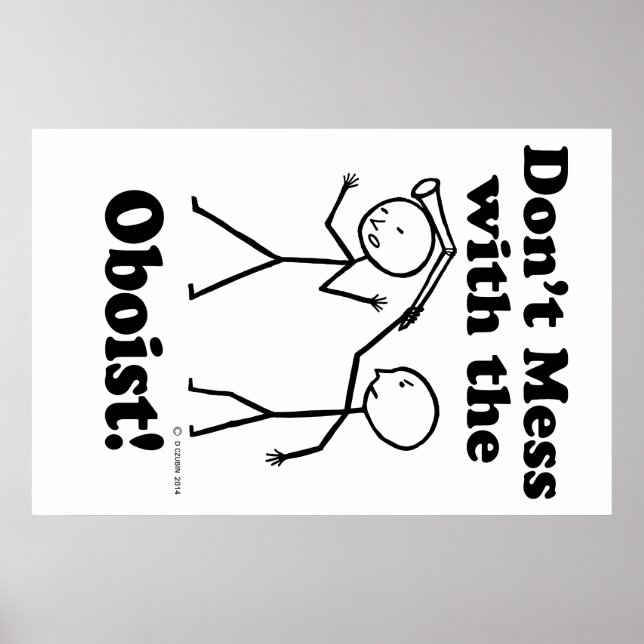 Poster Ne manquez pas l'Oboist (Devant)