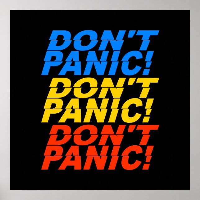 Poster Ne paniquez pas ! (Devant)