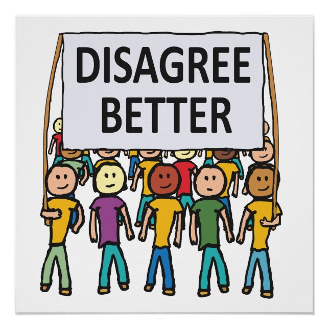 Poster Ne pas être d'accord (Devant)