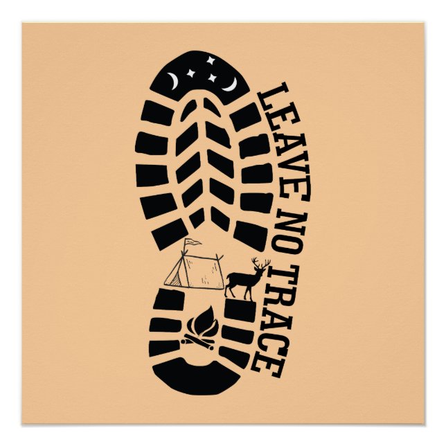 Poster Ne pas laisser de trace (Devant)