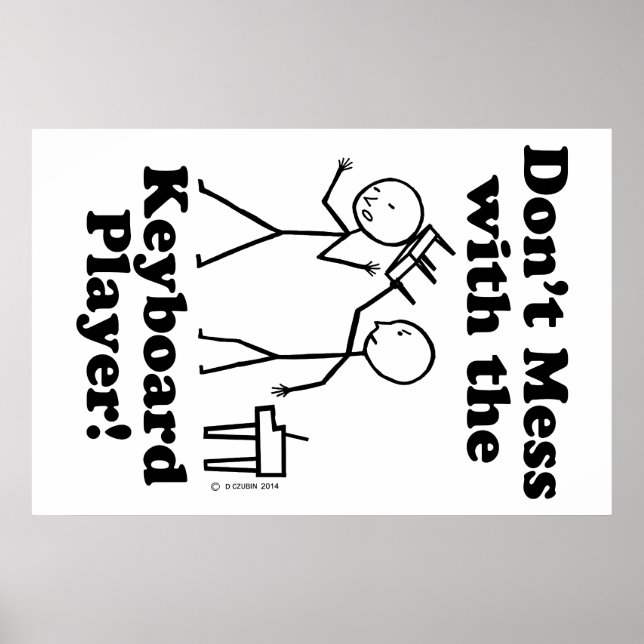 Poster Ne vous gênez pas avec le lecteur de clavier (Devant)