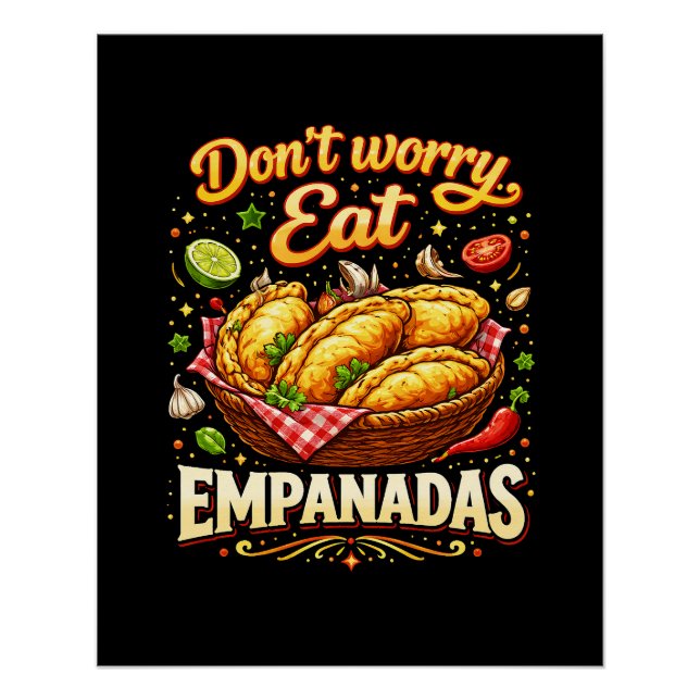 Poster Ne vous inquiétez pas, mangez des Empanadas (Devant)