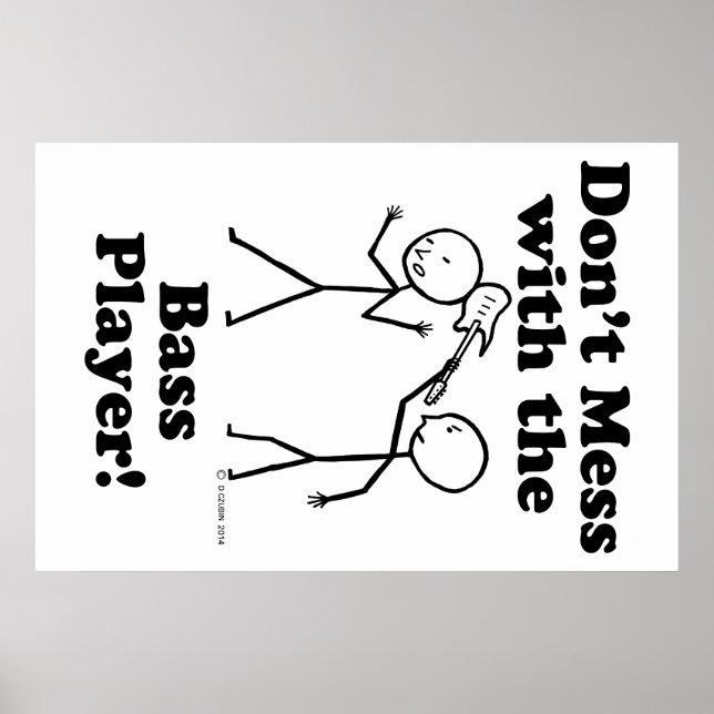 Poster Ne vous mêlez pas du Bass Player (Devant)