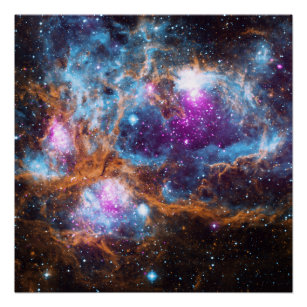 Poster Nebula au homard - Pays d'hiver cosmique