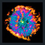 Poster Nebula planétaire NGC 6751 Pop Art Psychedelic<br><div class="desc">Le télescope Hubble de la NASA a espionné un "oeil" céleste géant, connu sous le nom de nébuleuse planétaire NGC 6751, Jaillissant dans la constellation d'Aquila, la nébuleuse est un nuage de gaz éjecté il y a plusieurs milliers d'années de l'étoile chaude visible en son centre. La perte par l'étoile...</div>