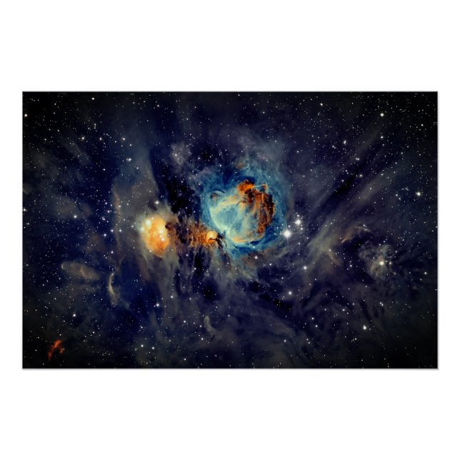 Poster Nébuleuse de la galaxie de l'espace céleste (Devant)