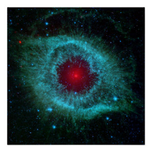 Poster Nébuleuse de l'Hélice ou NGC 7293, Nébuleuse plané
