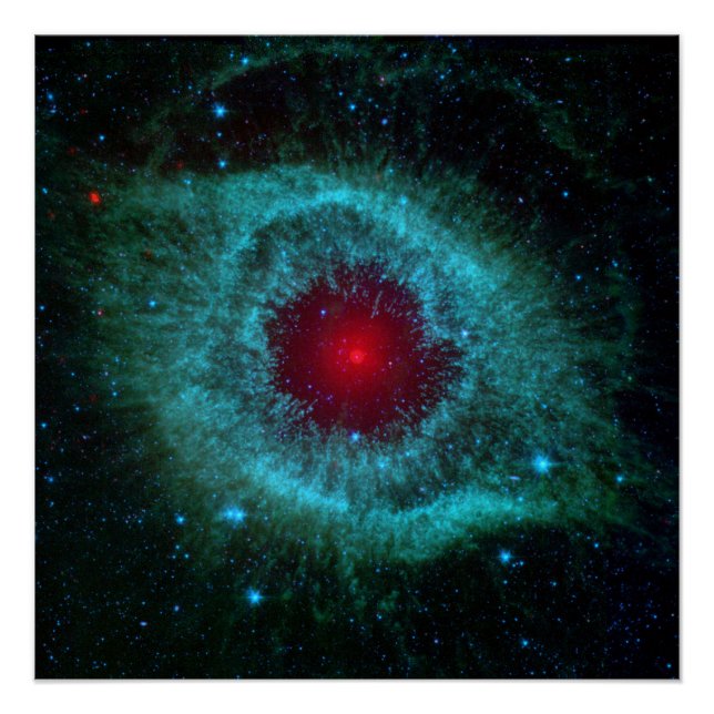 Poster Nébuleuse de l'Hélice ou NGC 7293, Nébuleuse plané (Devant)