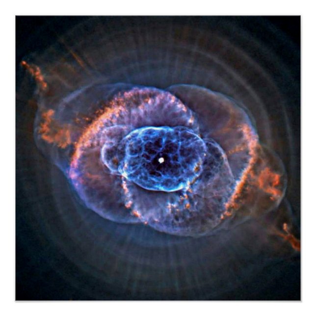 Poster Nébuleuse de l'Œil de Chat (NGC 6543) Bulle Sphéri (Devant)