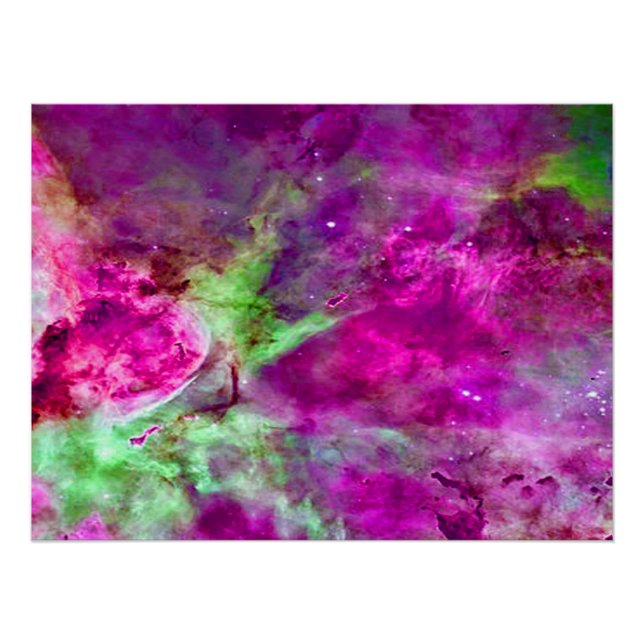 Poster Nébuleuse d'Eta Carinae Violet Amélioré (Devant)